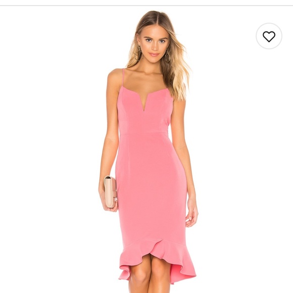 Bardot Kristen Flounce Dress in Melon - NWT - Size 8 - Medium - Picture 1 of 10